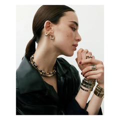 Sigal - Earcuff Eyelets | Altın