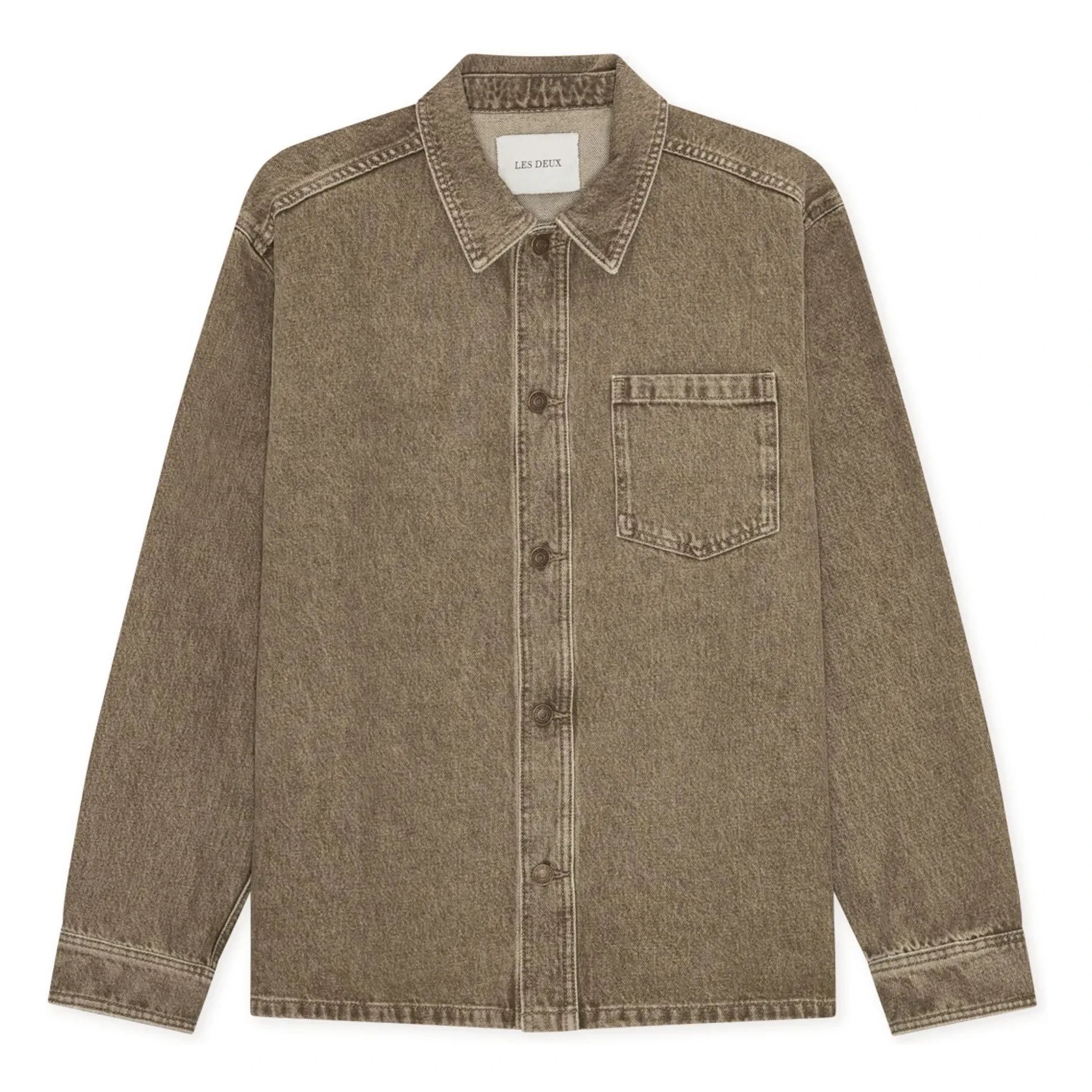 Les Deux - Brown Denim Shirt