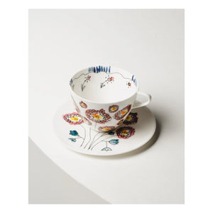 Serax - Coffee Cup and Saucer Anemone, Serax for Marni - Set of 2 | Milk