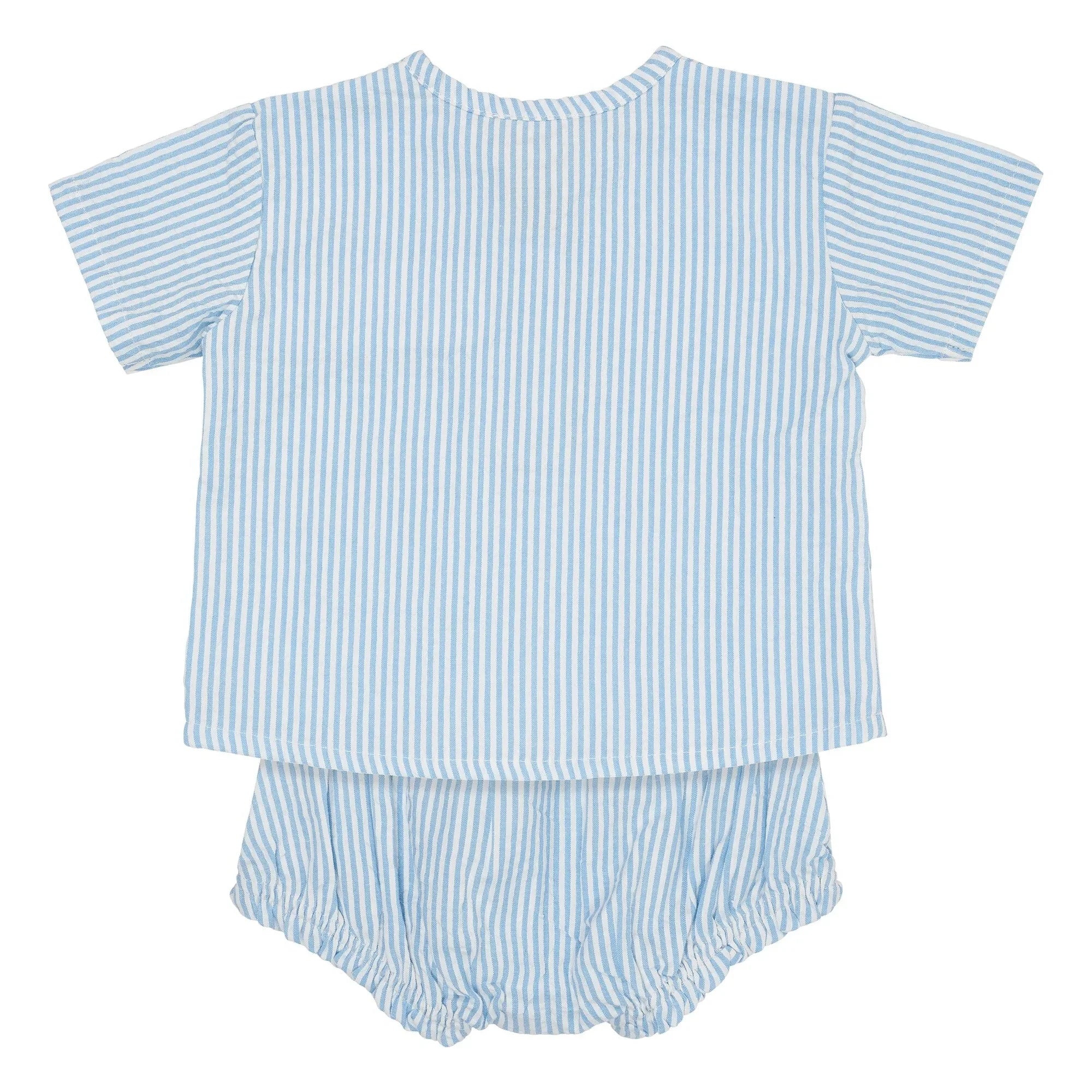 Copenhagen Colors - Organic Cotton T-Shirt and Bloomer Set | Light Blue