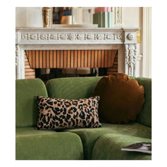 The Socialite Family - Carino Jacquard Rectangular Cushion | Leopard