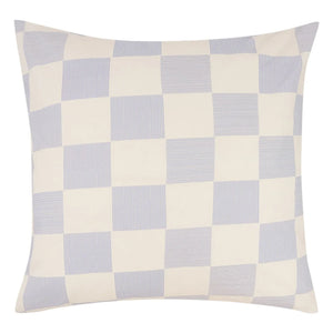 Nobodinoz - Sheldon Checkered Pillowcase | Blue