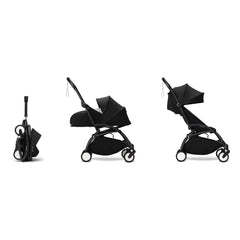 Stokke® - YOYO³ tam bebek arabası 0+ ve 6+ Siyah çerçeve | Siyah