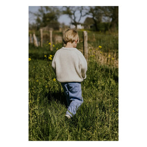 Yuki - Organic Velvet Pants | Light Blue