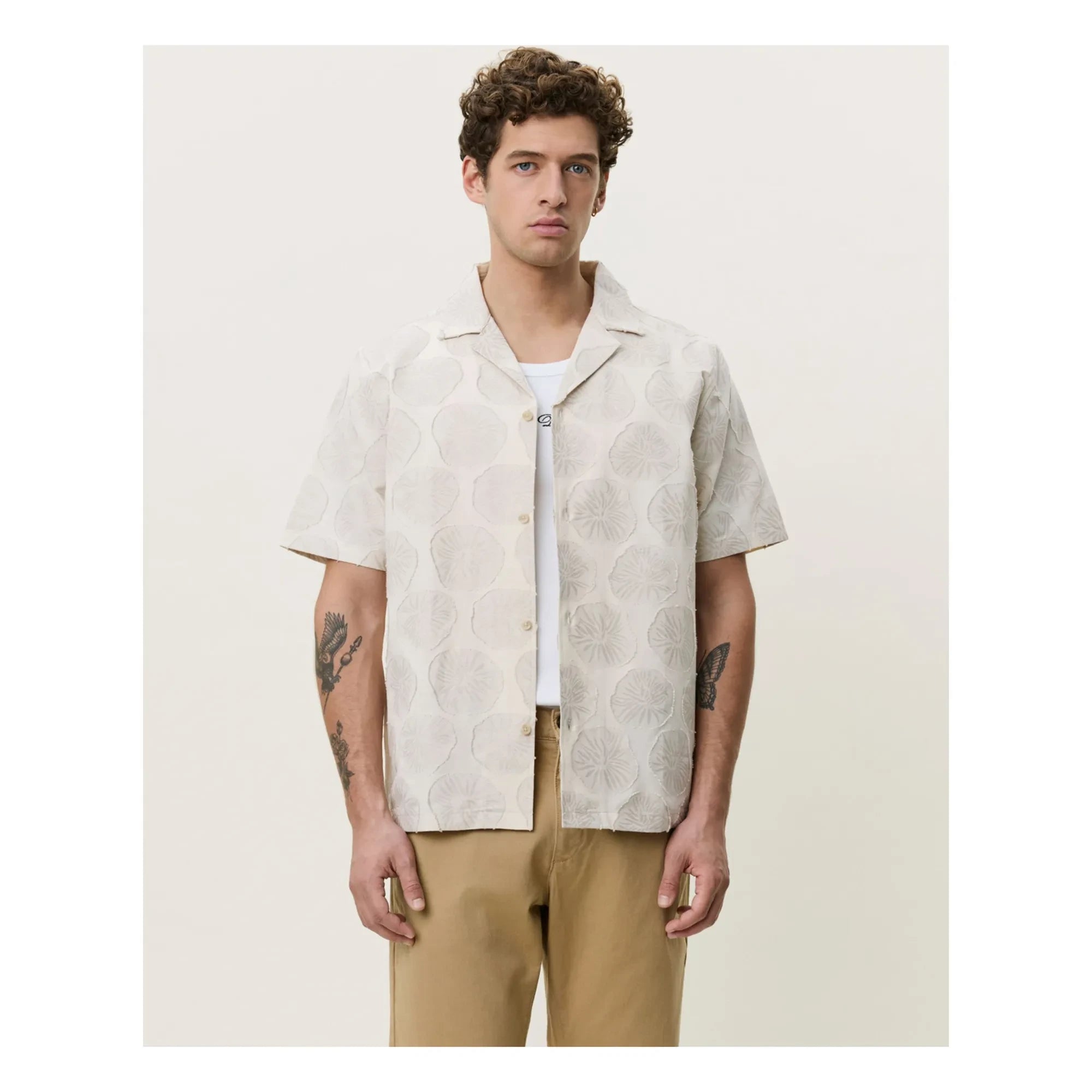 Les Deux - Dahlia Jacquard Shirt | Beige