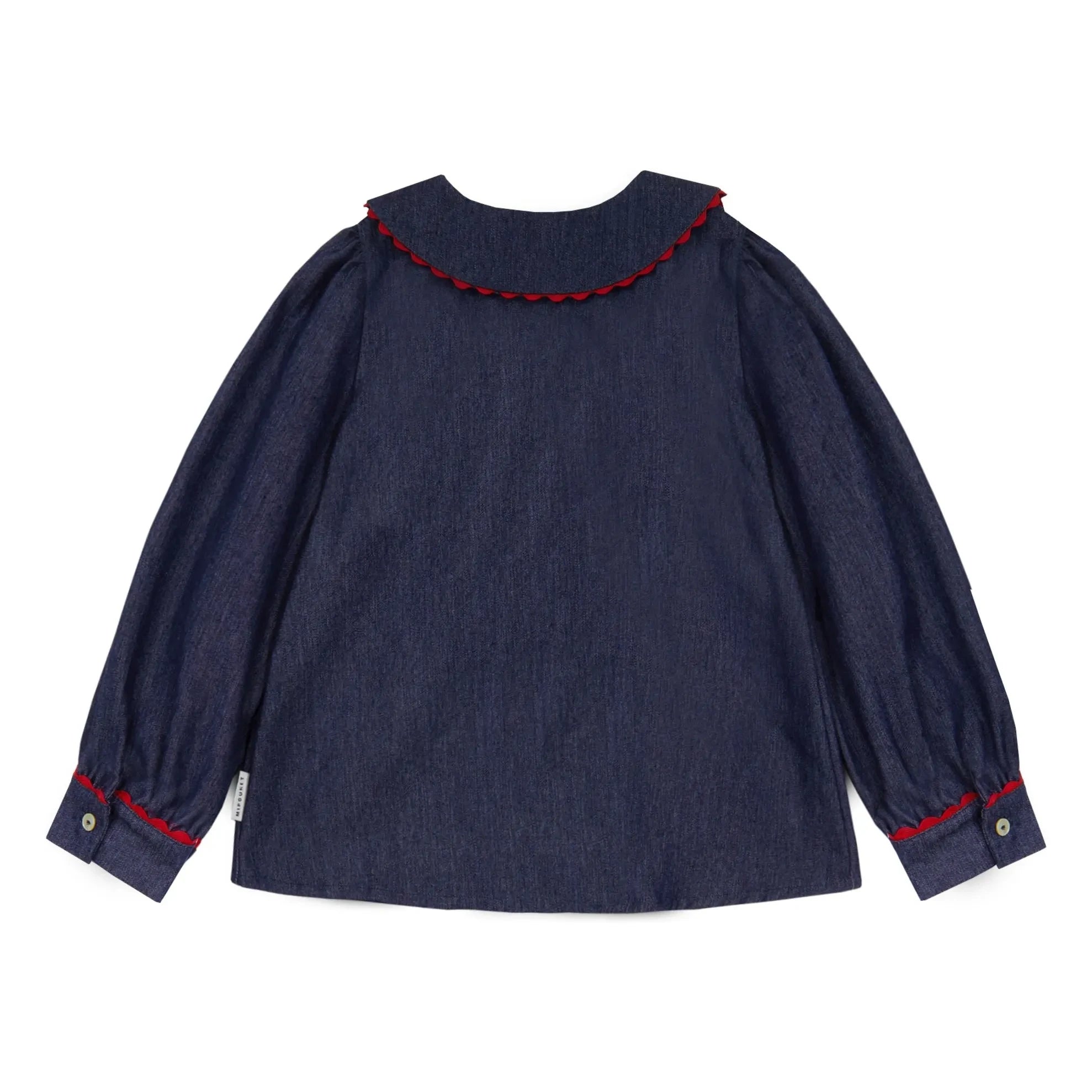 Mipounet - Jean Claudine Collared Cecilia Blouse | Dark Blue