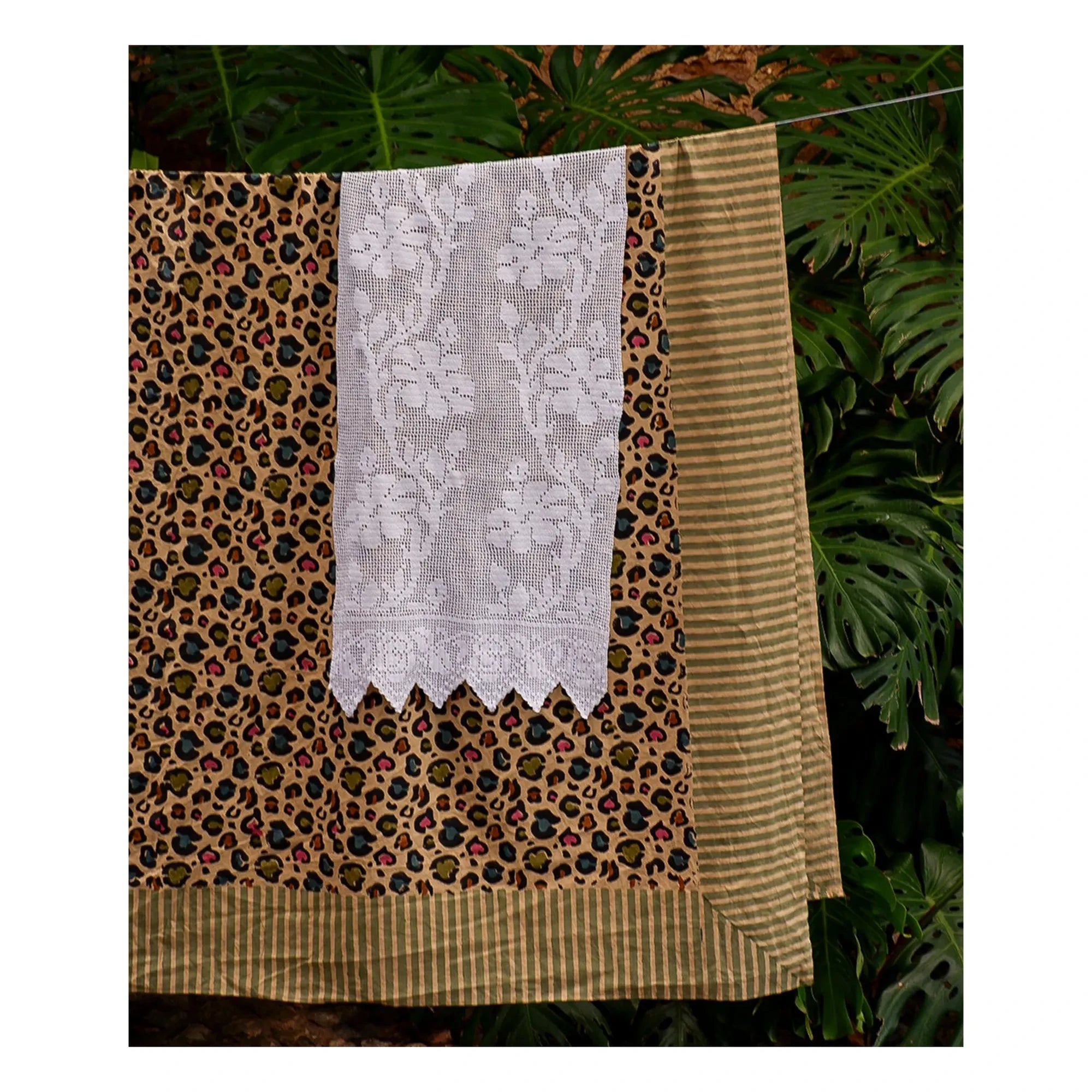 Doing Goods - Disco Leopard Tablecloth | Multicolor