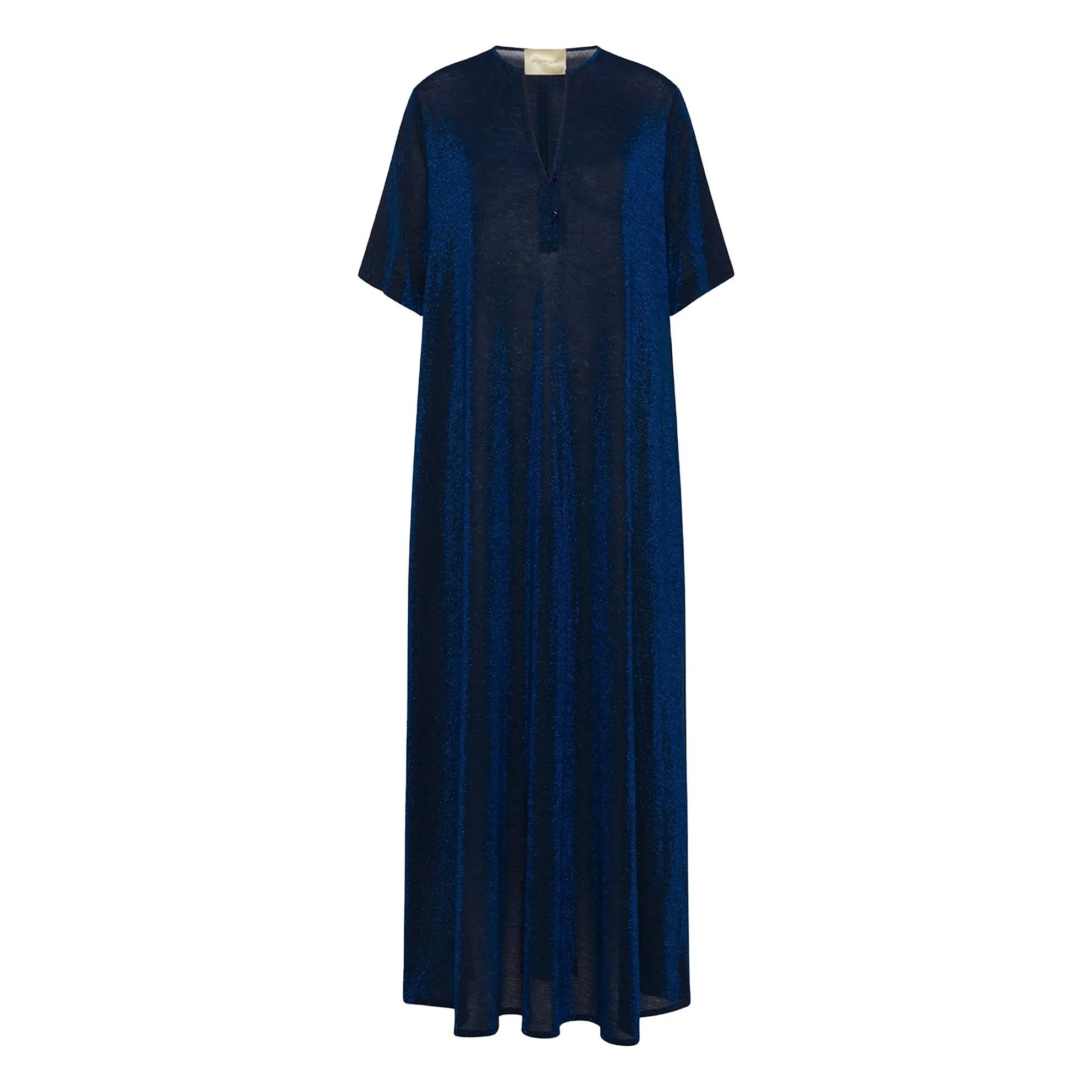Momoni - Pénélope Metallic Dress | Navy Blue