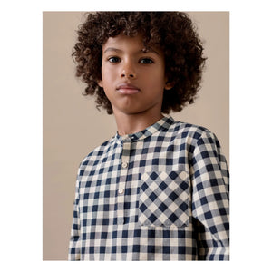 Bonpoint - Carreaux Artist Shirt | Ecru