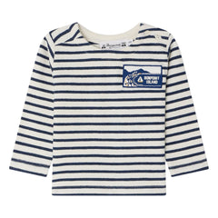 Bonpoint - Organic Cotton Swirl T-shirt | Indigo Blue