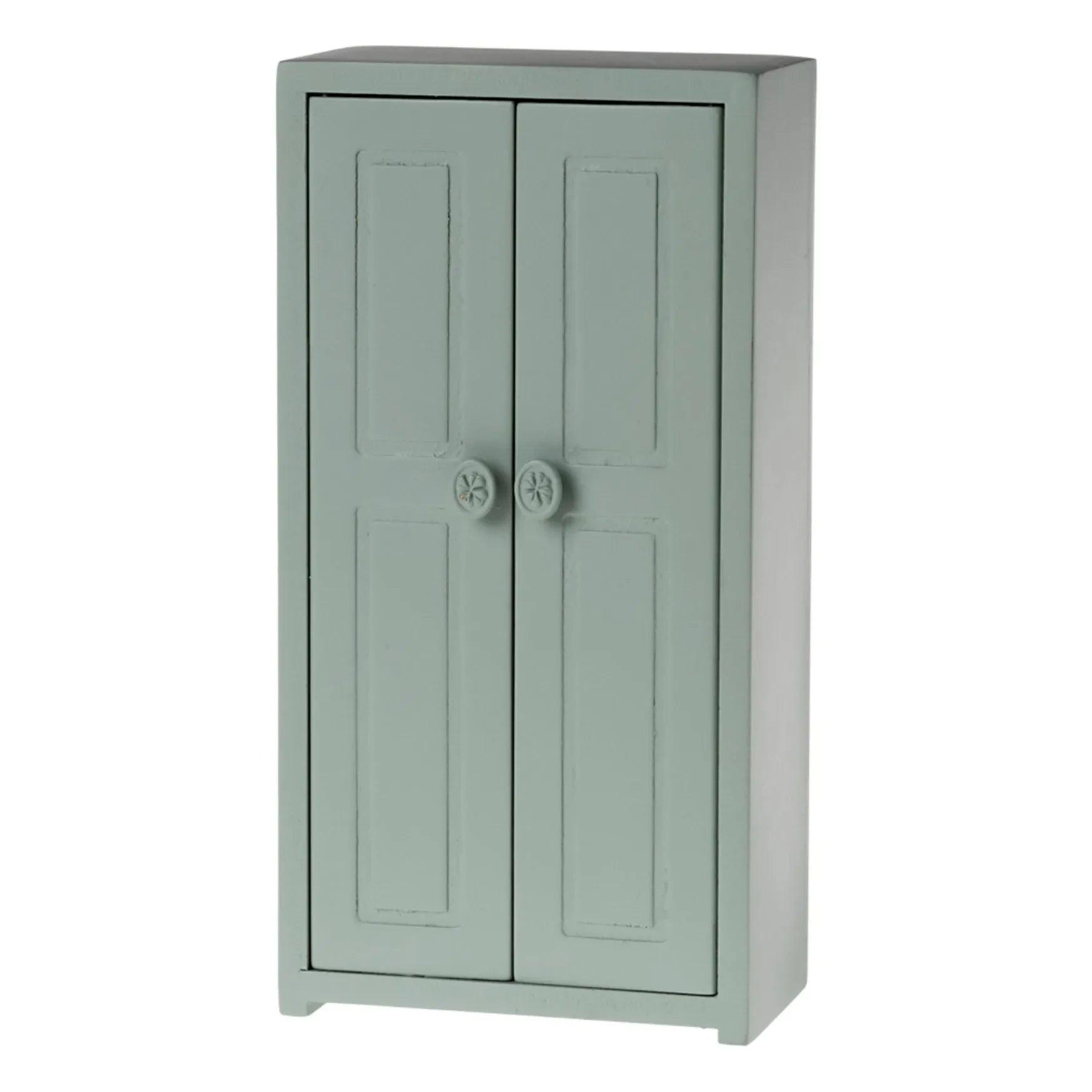 Maileg - Wardrobe and hangers | Grey Blue