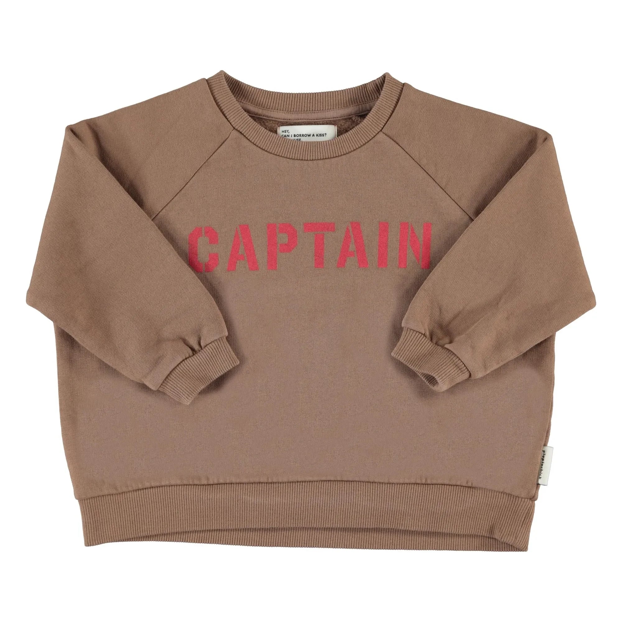 Piupiuchick - Sweat Captain Organik pamuk | Kahverengi