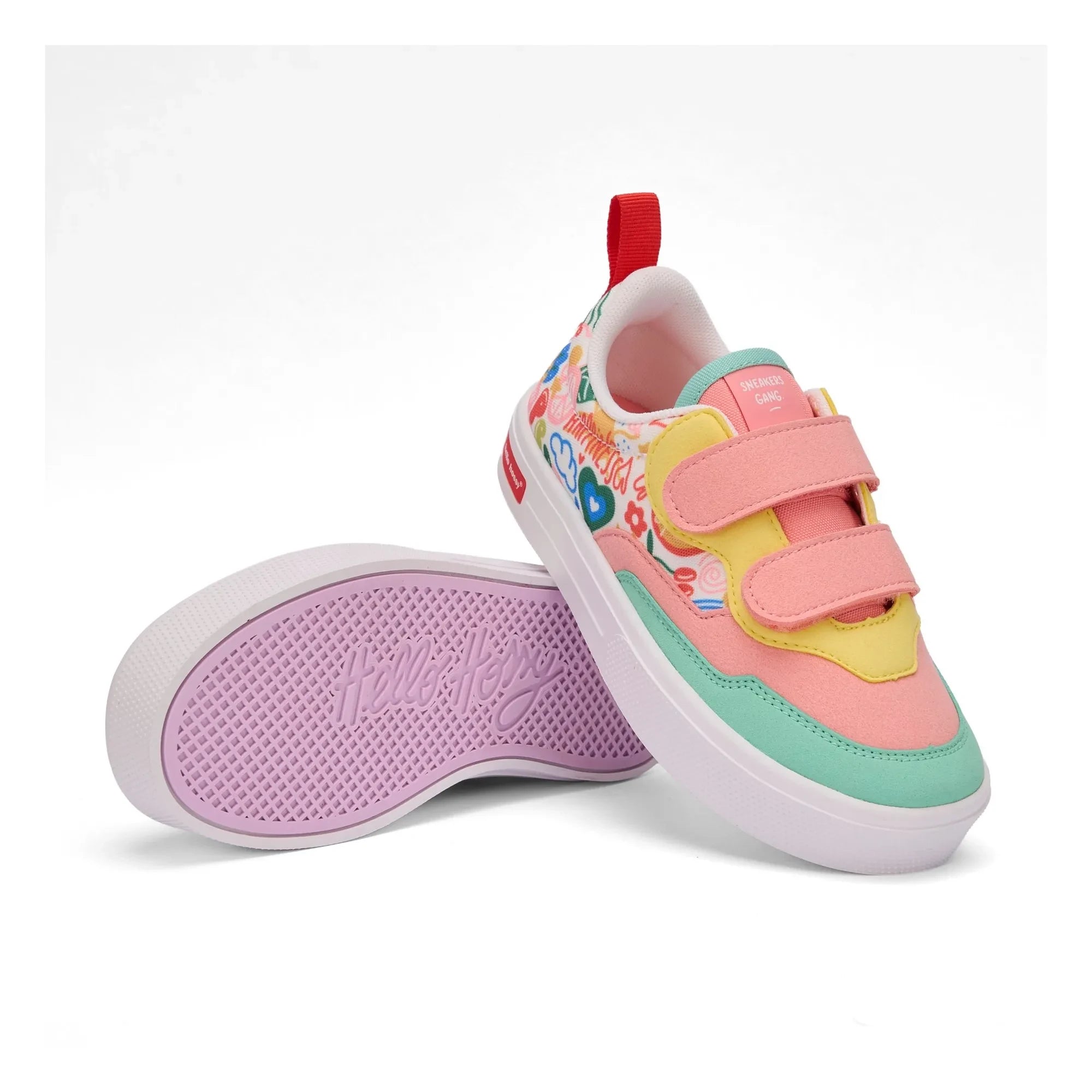 Hello Hossy - Hapiness Scratch Sneakers | Pembe