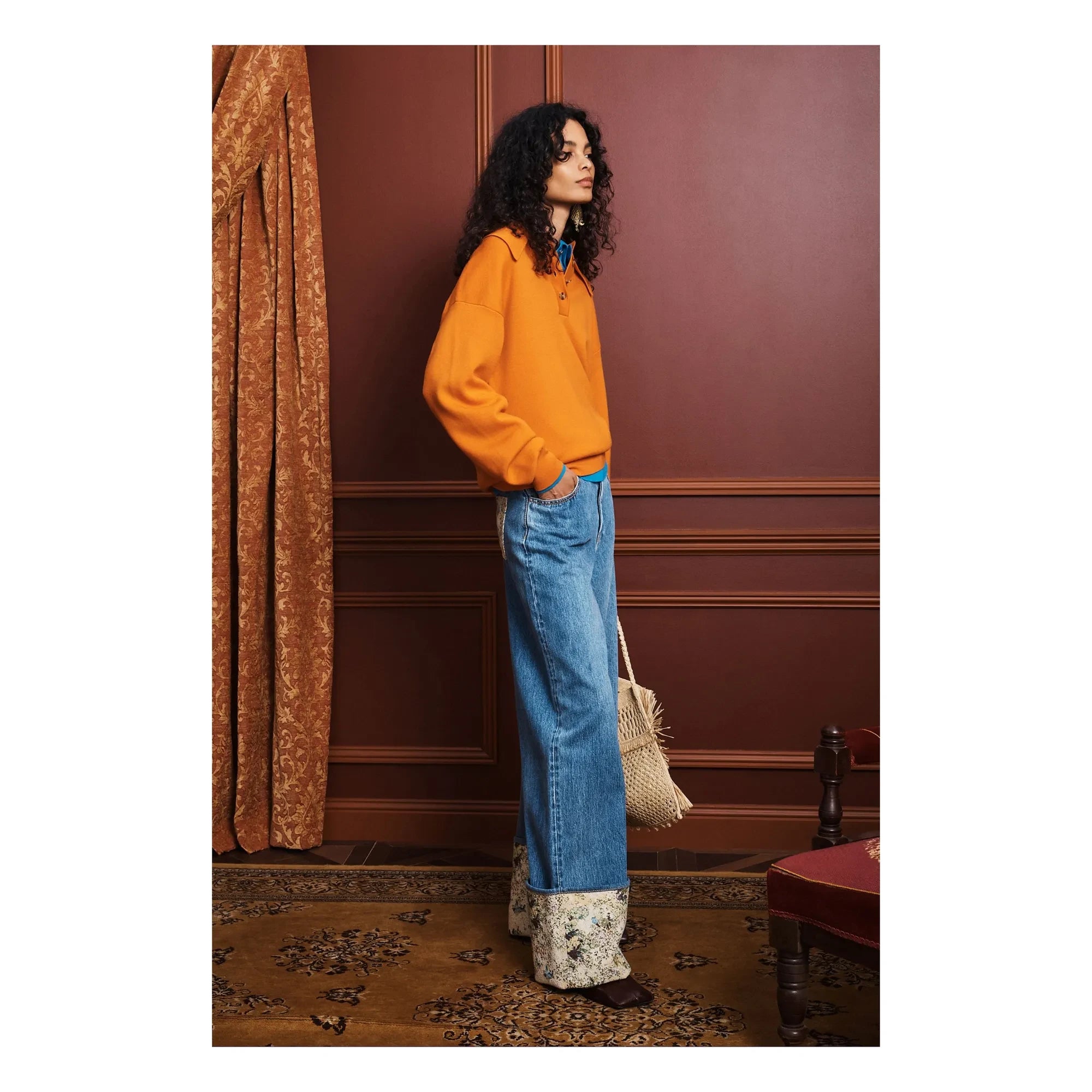 Alémais - Polo Claudia Laine | Bordo
