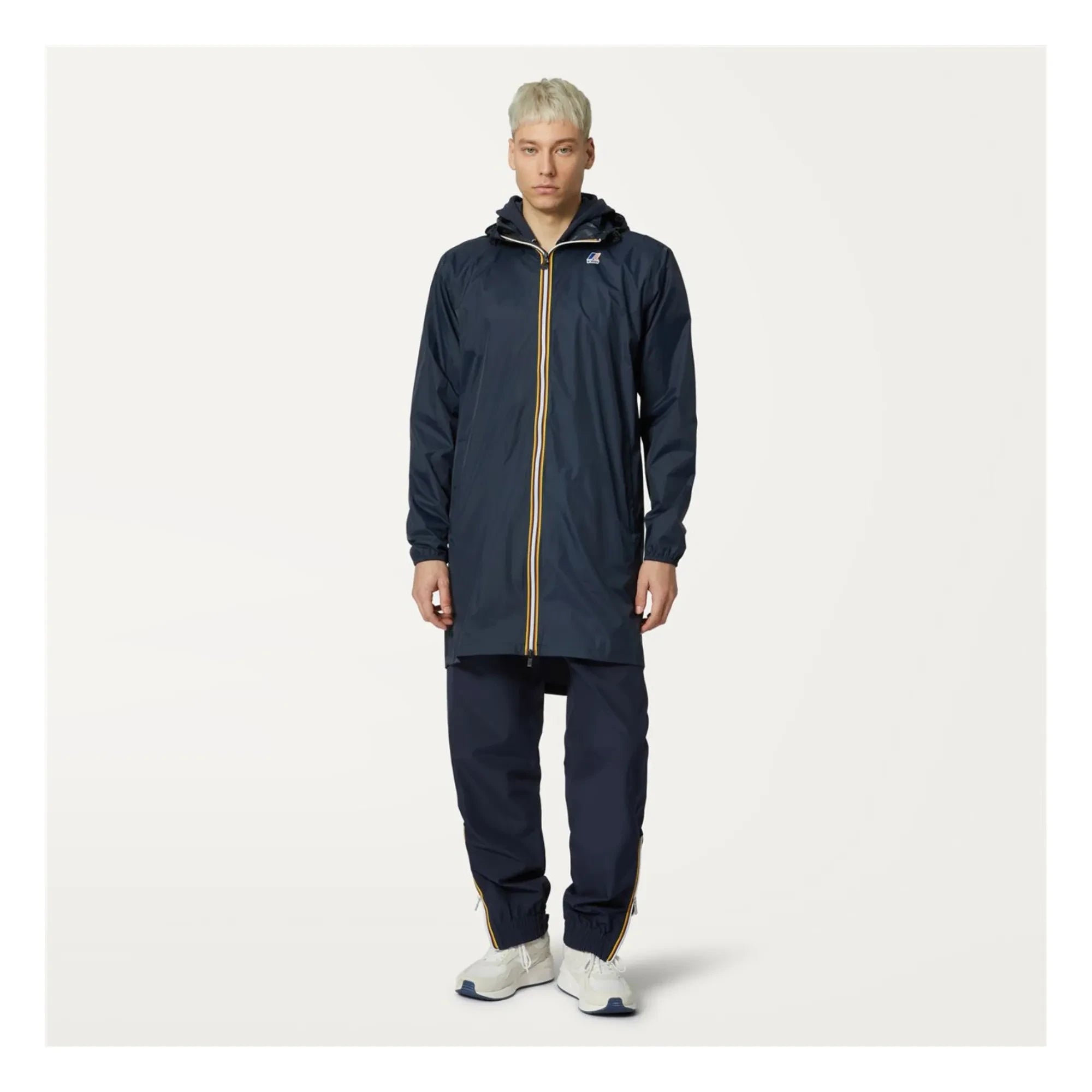 K-way - Le Vrai 3.0 Eiffel Waterproof Windbreaker - Women's Collection | Navy Blue