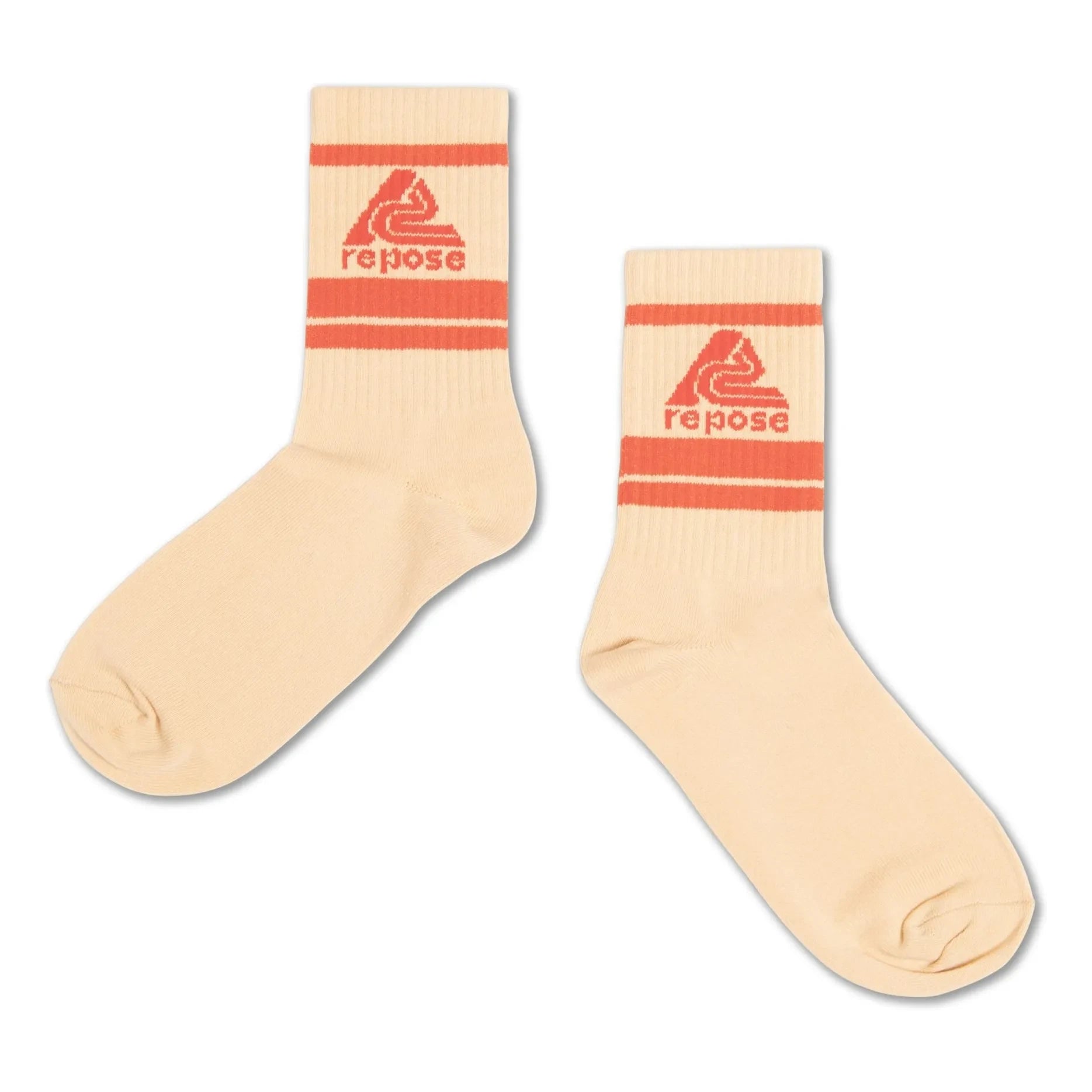 Repose AMS - 3-Piece Logo Socks Set | Beige