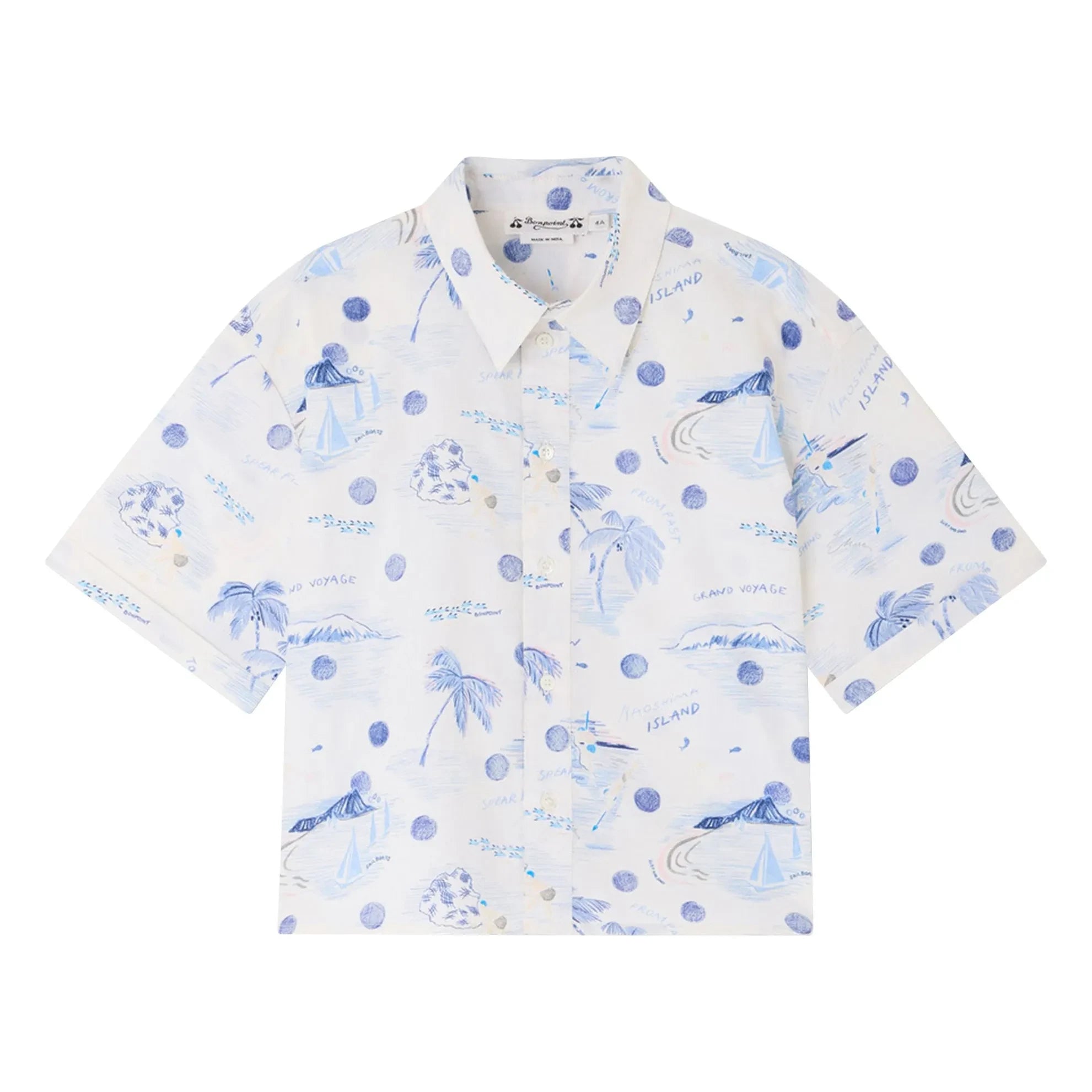Bonpoint - Erian Organic Cotton Shirt | Ocean
