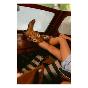 Bootstock - Santiags Bow Leather | Brown