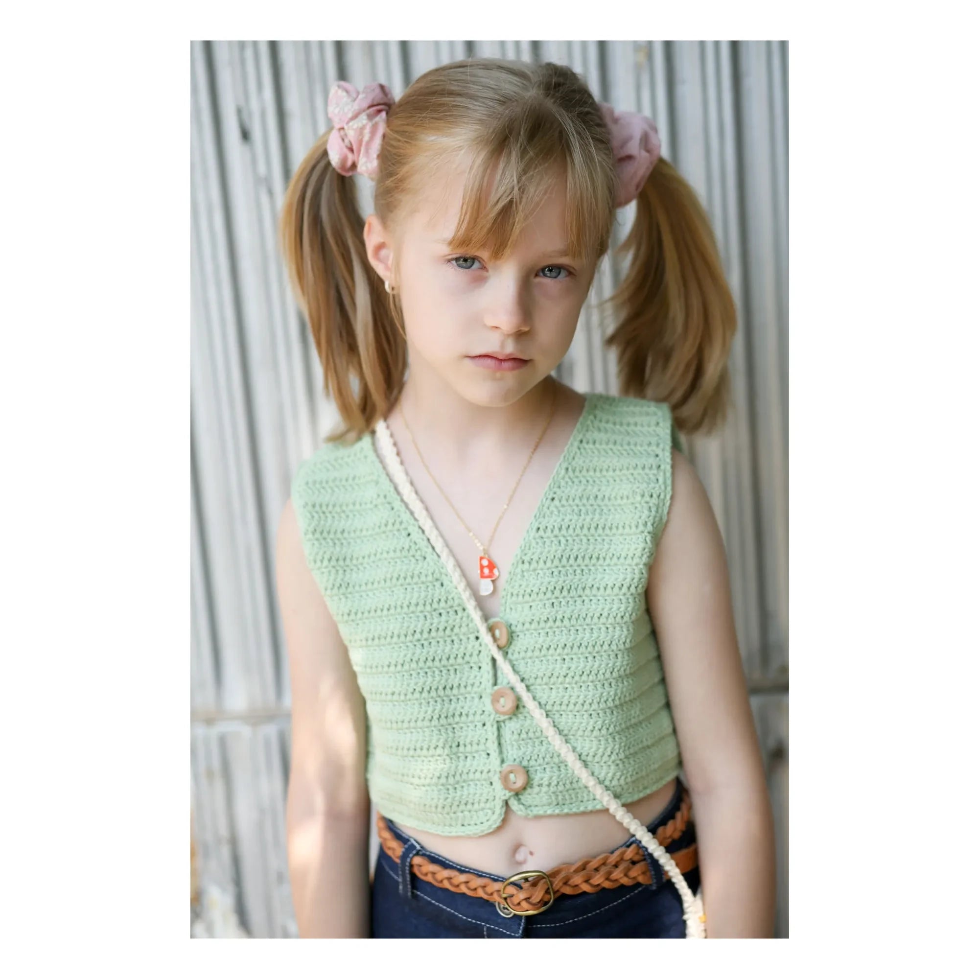 Kalinka - Sleeveless Sahara Knit Vest | Green