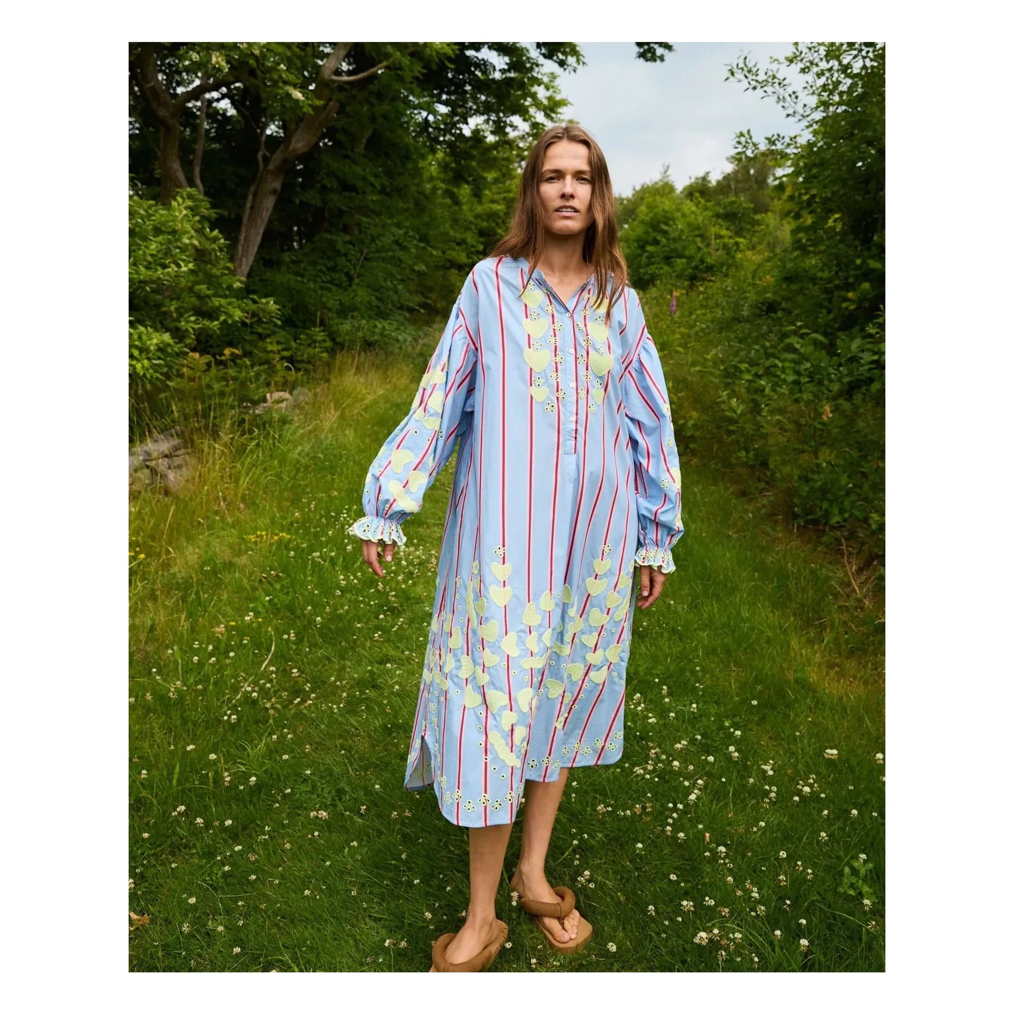 SISSEL EDELBO - Elisabeth Striped Dress | Blue