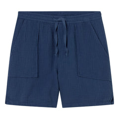 Cozmo - Bermuda Cove Cotton Gauze Cloth | Navy Blue