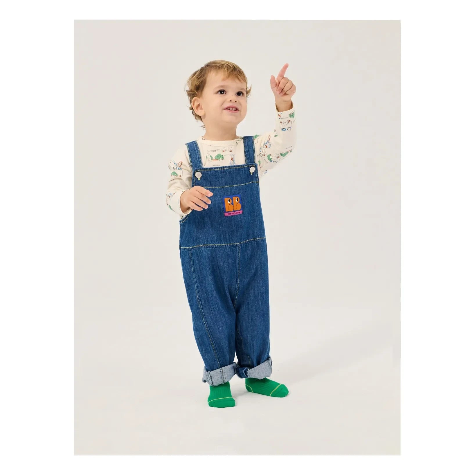 Bobo Choses - Mavi Denim Organik Pamuk Salopet