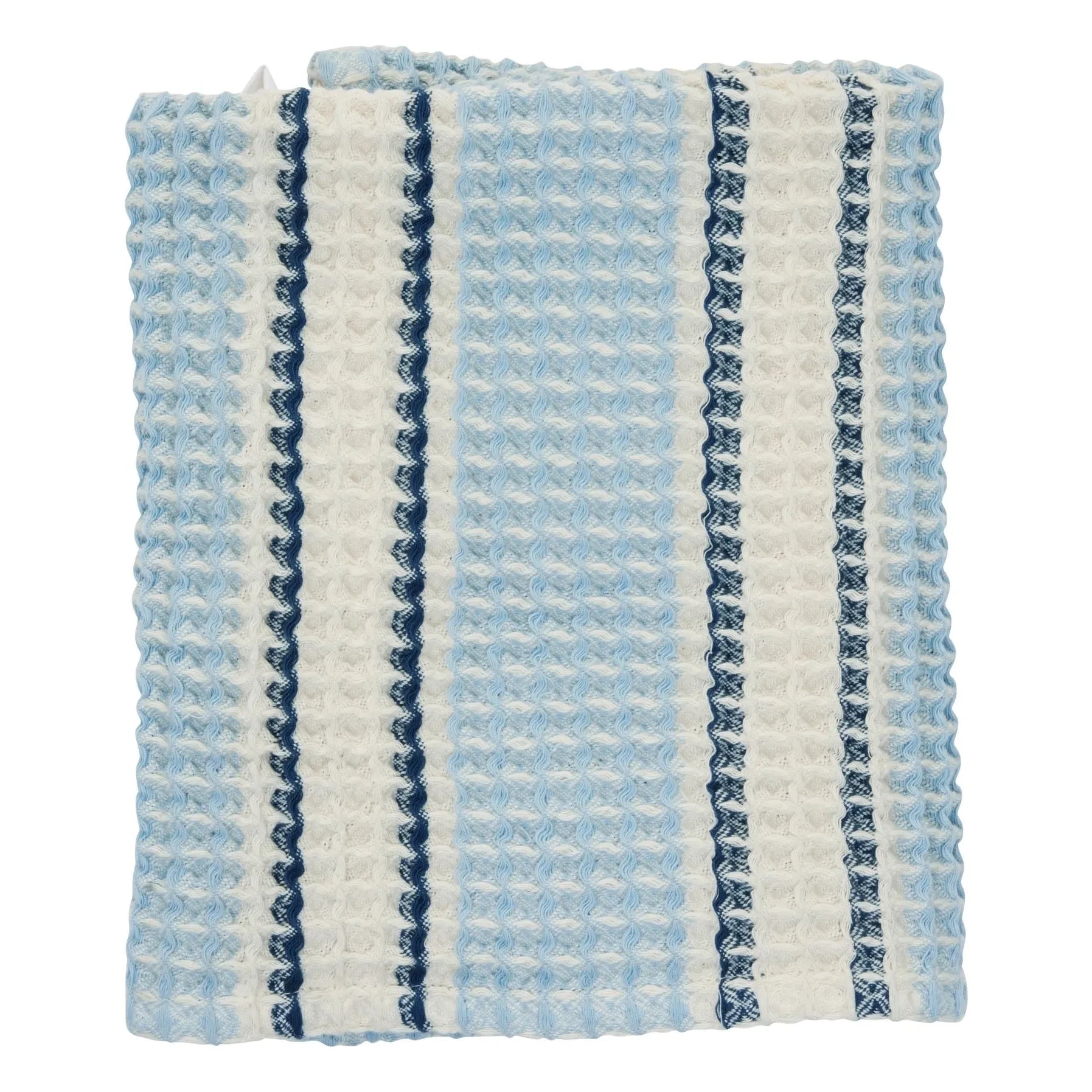 Madam Stoltz - Honeycomb guest towel | Blue