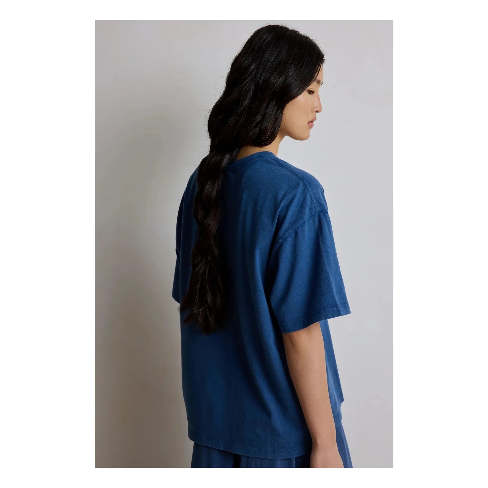 Hod - Amber Cotton T-Shirt | Navy Blue