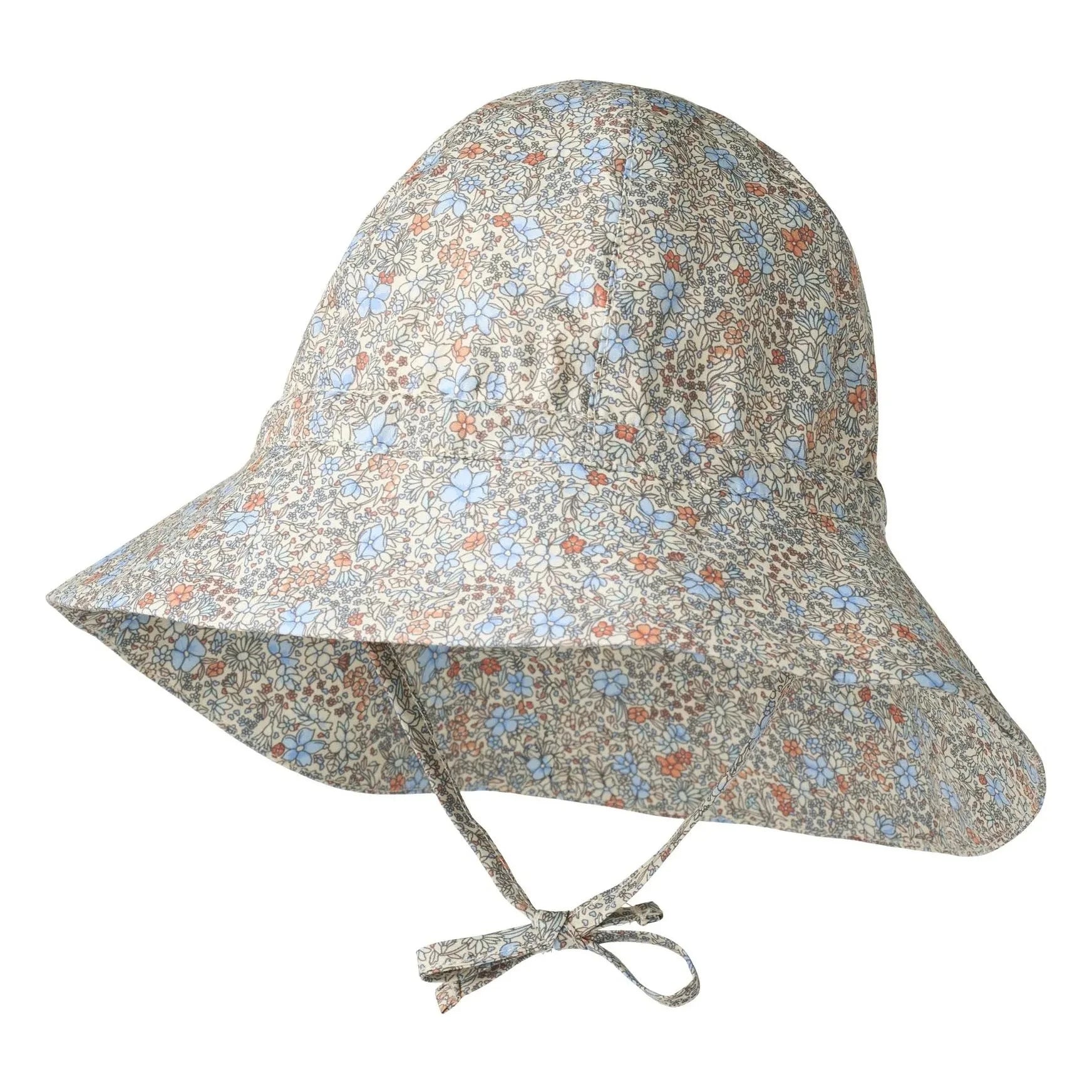 Wheat - Chloe Fleuri Organic Cotton Hat | Light Blue