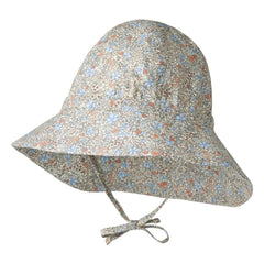 Wheat - Chloe Fleuri Organic Cotton Hat | Light Blue