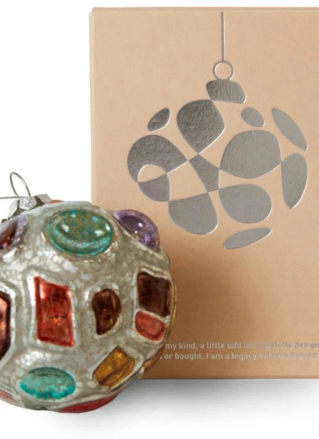 HKliving - Round Glass Christmas Ornament