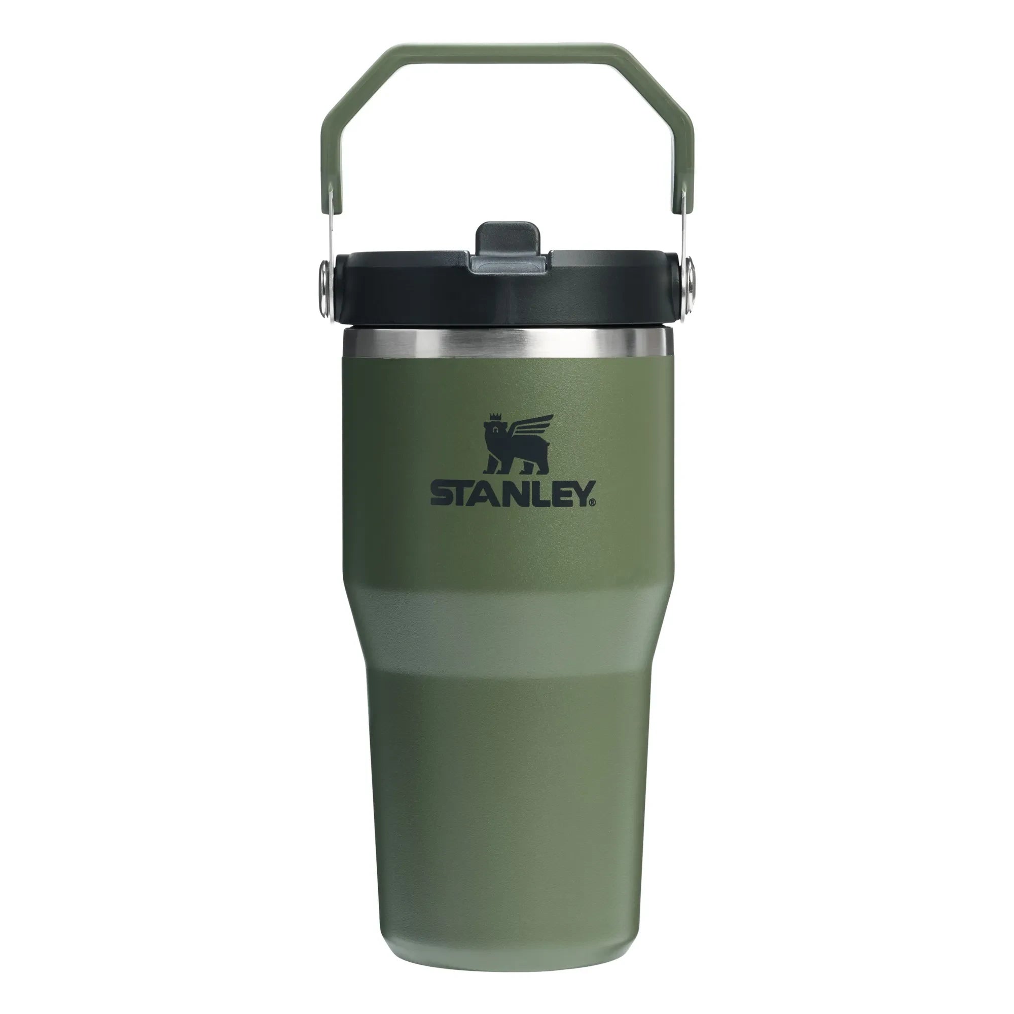 Stanley 1913 - İzole termos bardak - IceFlow Flip Straw 2.0 | Krom yeşili