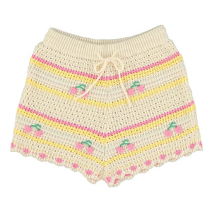 Bebe Organic - Short Crochet Paloma Cherry Organic Cotton | Ecru