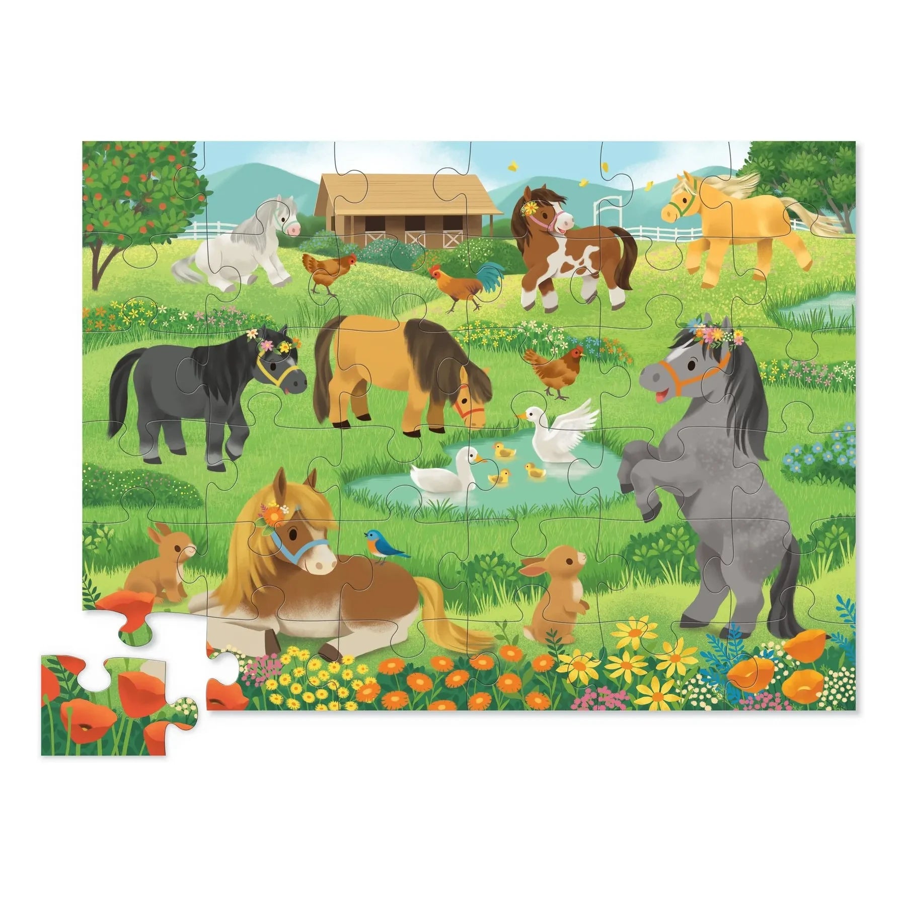 Crocodile Creek - Jolis Poneys Puzzle - 36 Pieces