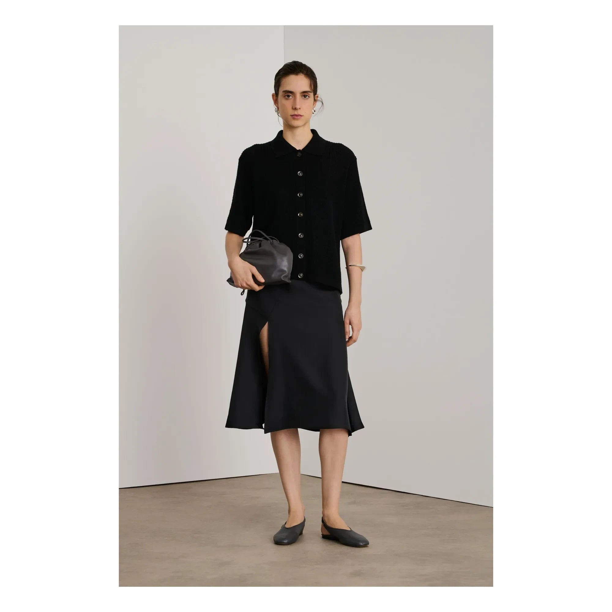Soeur - Suzette Leather Bag | Charcoal Gray