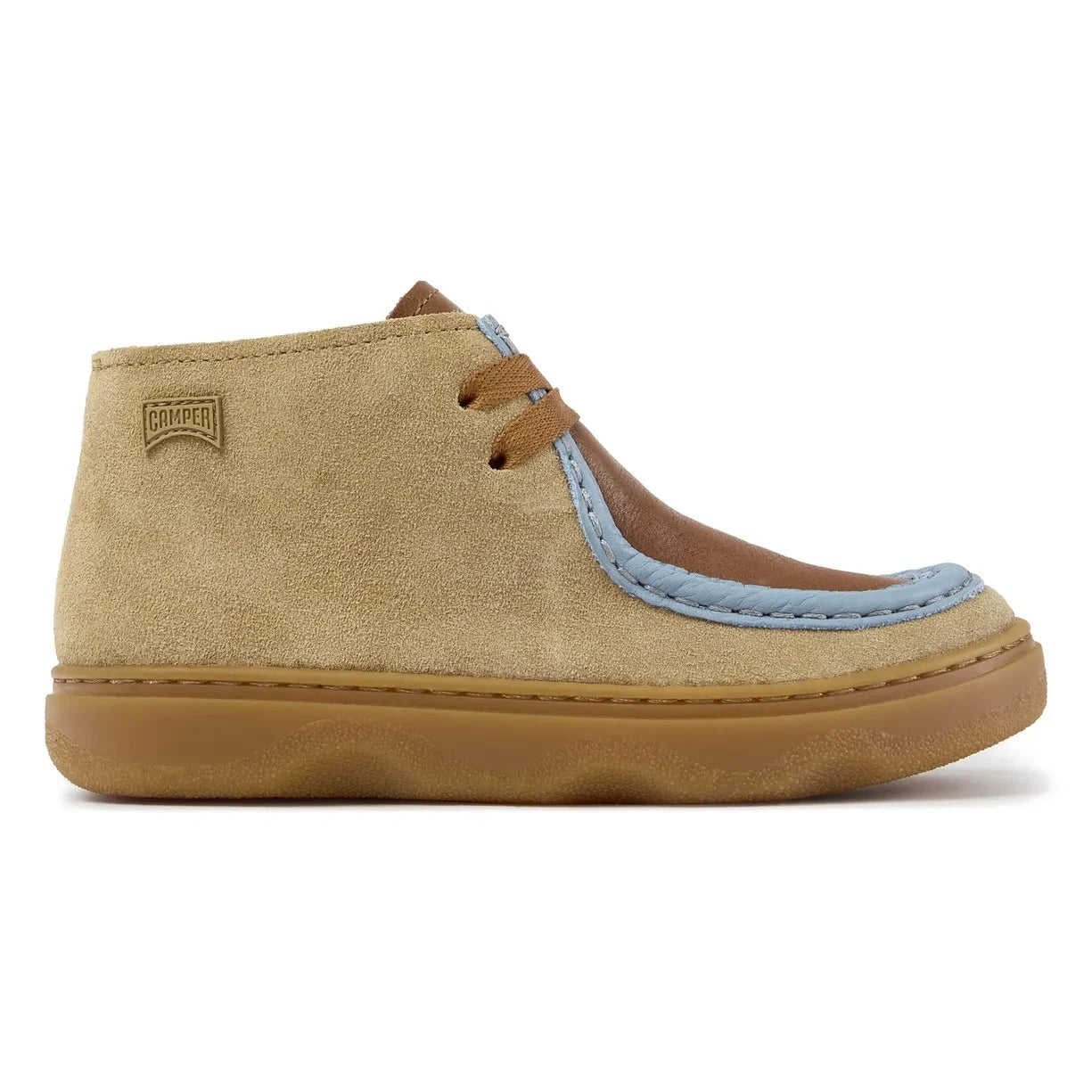 Camper - Kiddo Color-Blocked Lace-Up Boots | Light Brown