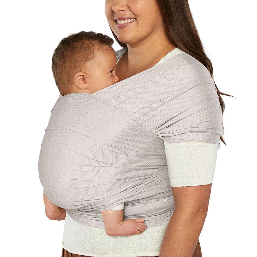 Ergobaby Aura Mesh Baby Wrap - Soft Grey Mesh-Baby Carriers-Soft Grey Mesh- | Natural Baby Shower