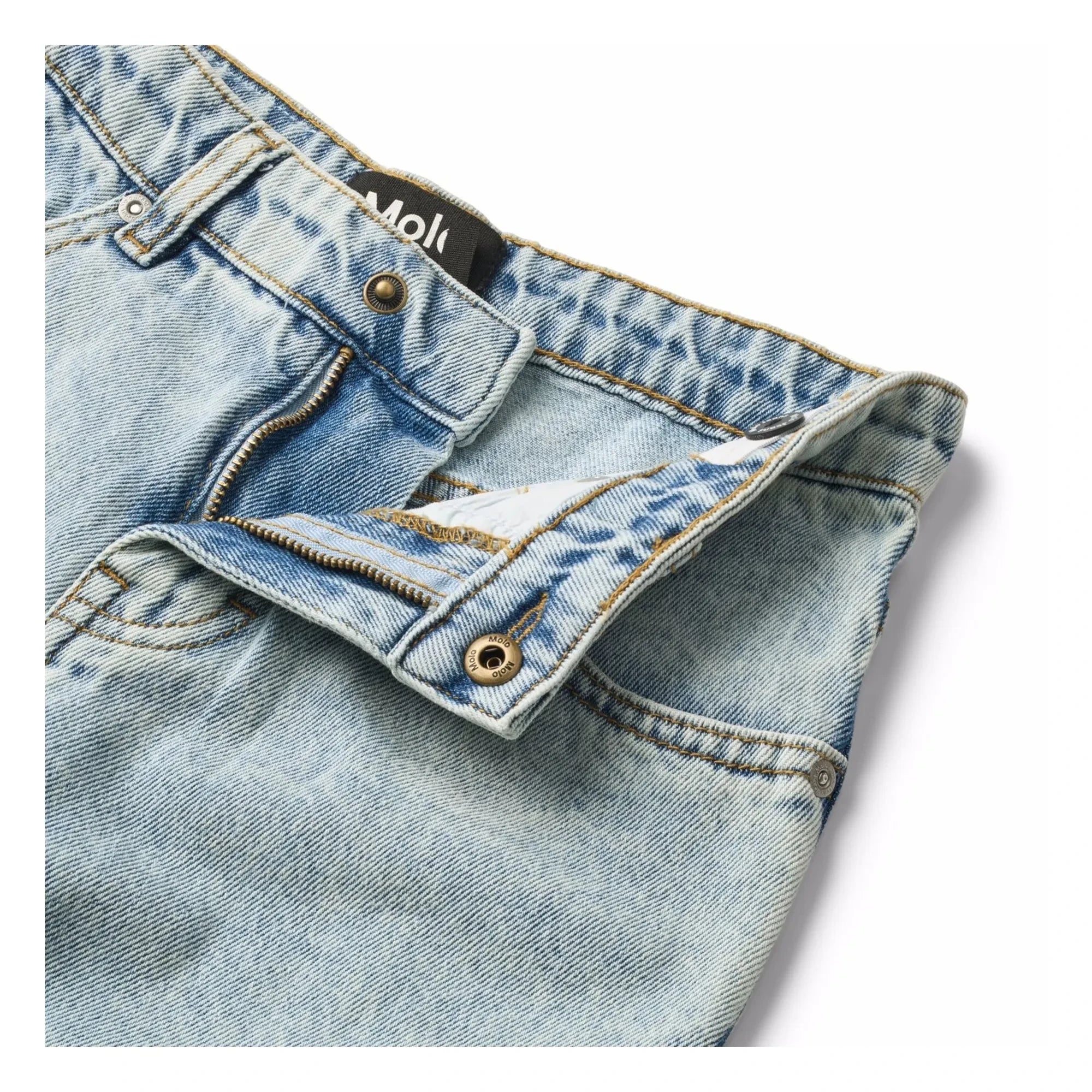 Molo - Aiden Organic Cotton Denim Pants | Light Blue