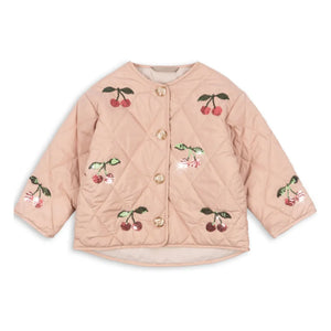 Konges Sløjd - Sequins Flora Cherry Quilted Jacket | Pink