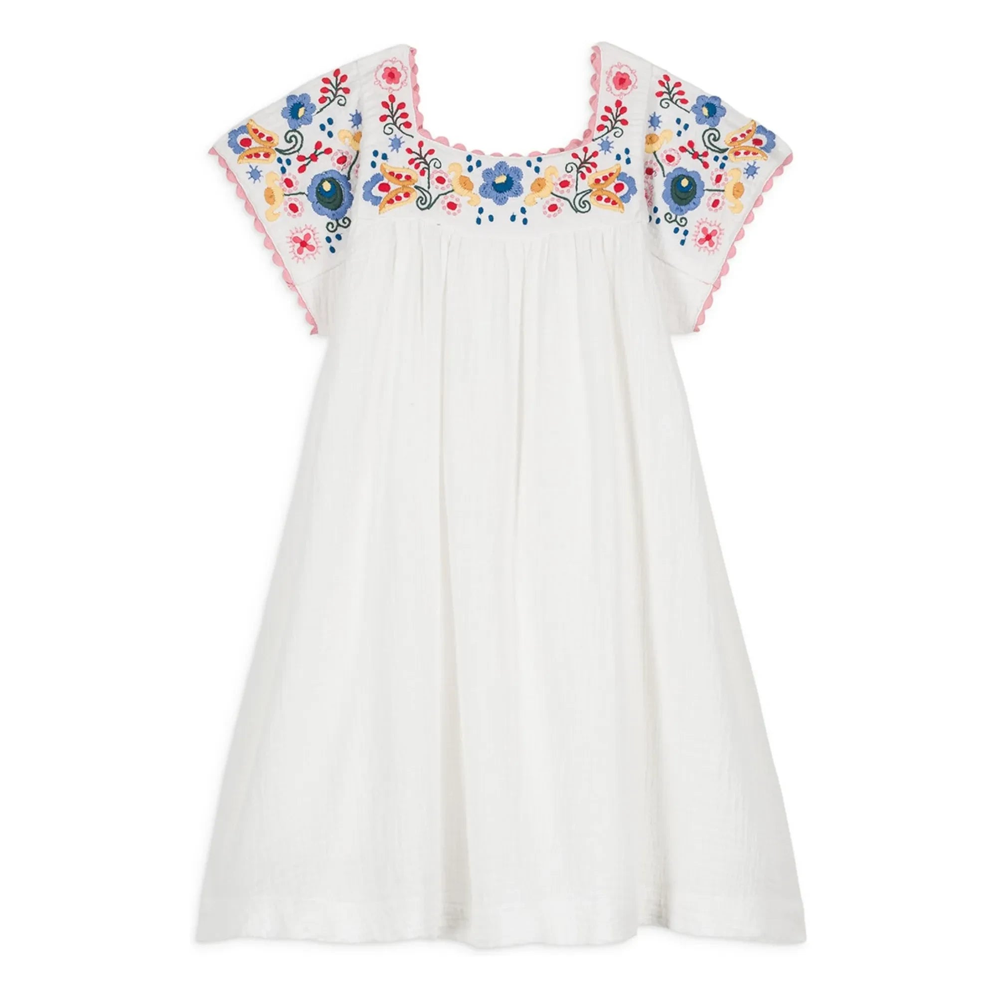 Louise Misha - Daya organik pamuklu elbise | Beyaz