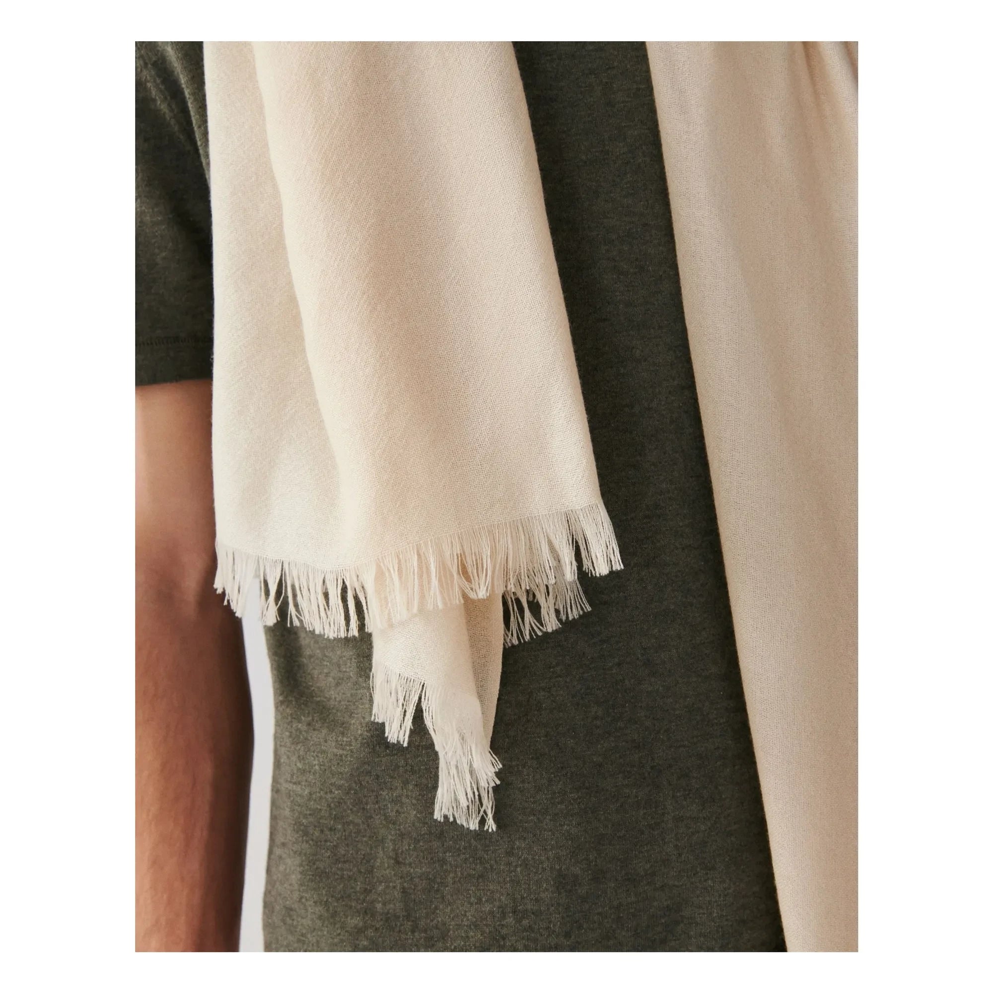 Bompard - Cashmere Voile Shawl | Oats