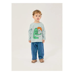 Bobo Choses - Monstre Organic Cotton Baby T-shirt | Light Blue