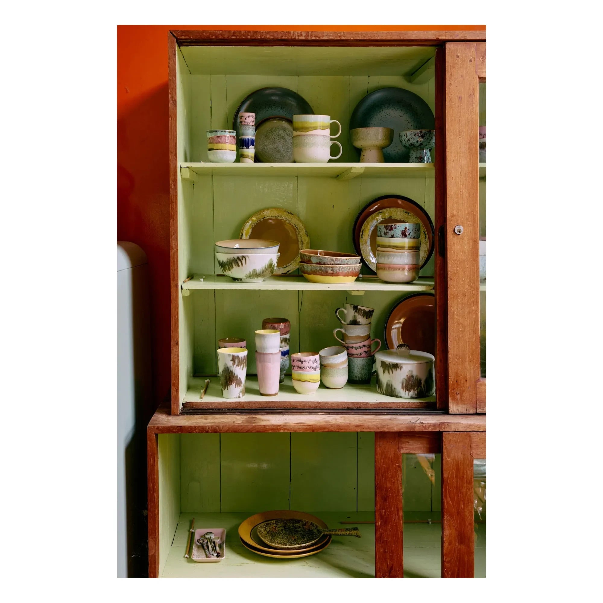 HKliving - 4'lü Stoneware Kase Seti