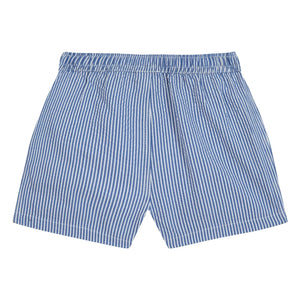 Bonton - Striped Baby Swimsuit Shorts | Azure Blue