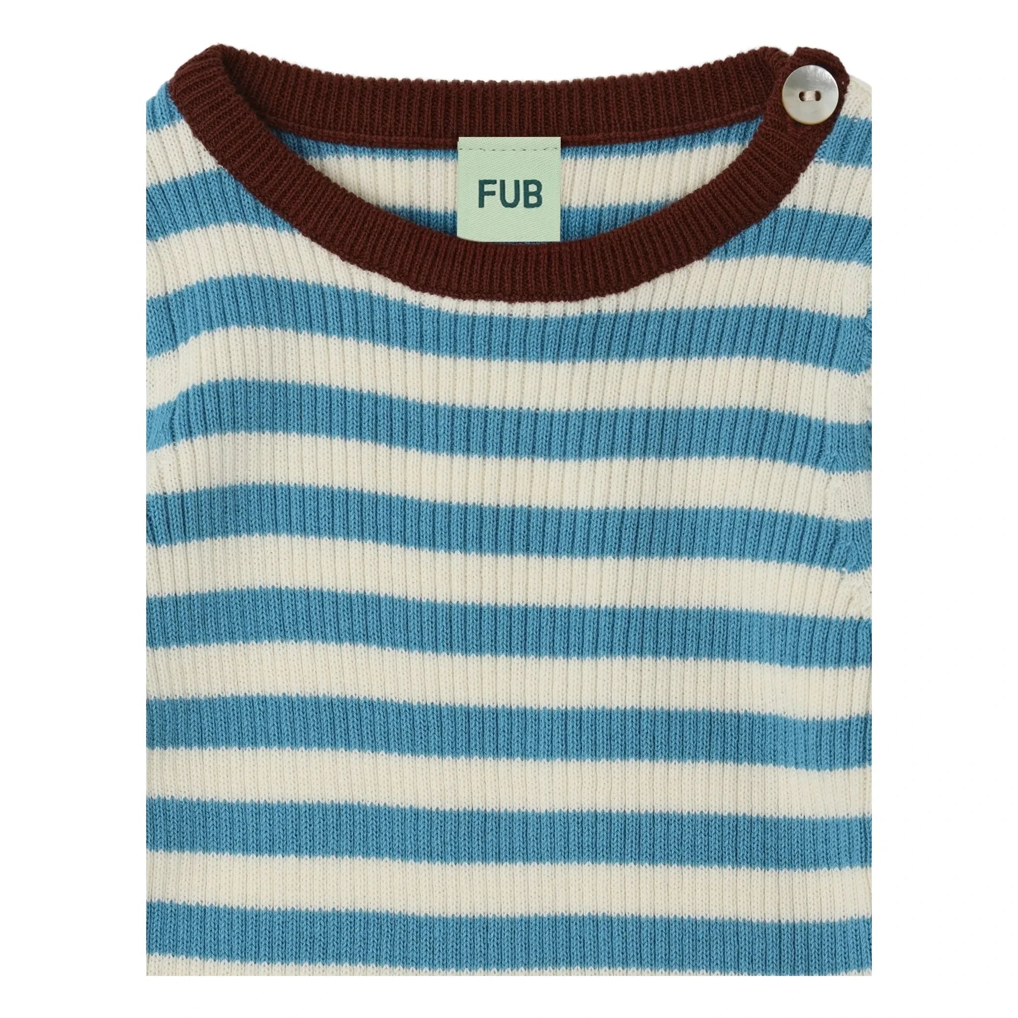 FUB - Corduroy Sweater Fine Knit Organic Cotton | Azure blue