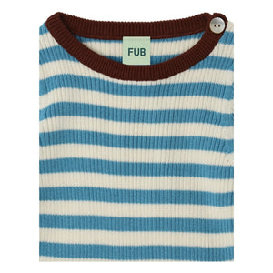 FUB - Corduroy Sweater Fine Knit Organic Cotton | Azure blue