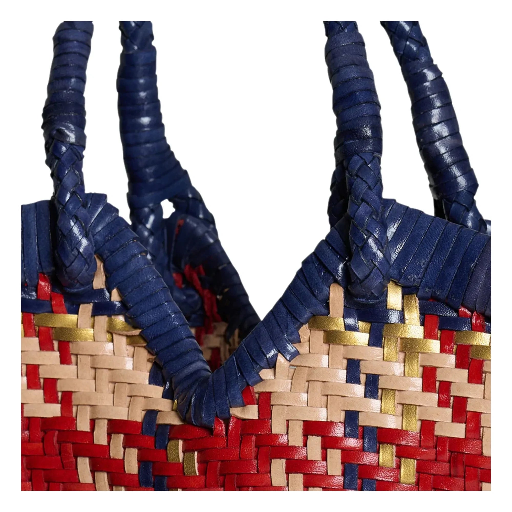 Vipera - Cabas Crudelia Checkered Leather | Blue