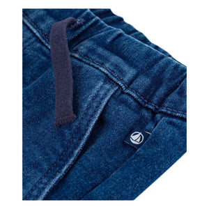 Petit Bateau - Organik Pamuk Bağcıklı Jean | Mavi
