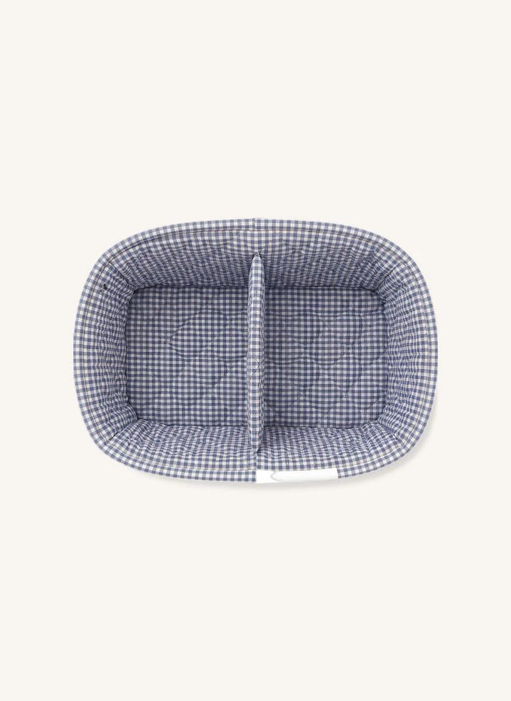 Editions Aimable - Paolo rectangular storage basket | Blue Chambray