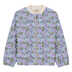 Studio Bohème - Léon Flowers Organik Pamuk Bomber Mont | Lila